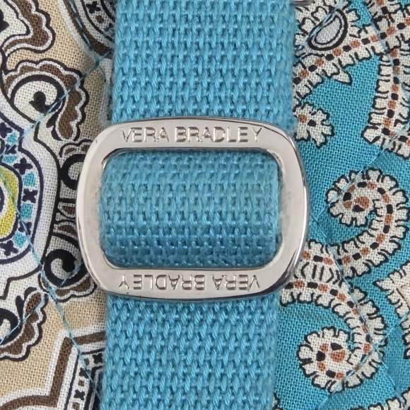 Vera Bradley Laptop Hard-core Organizer Blue Multicolor Quilted Tech Bag - Picture 8 of 11